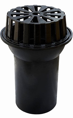 6in cast iron roof drain - drain, dome