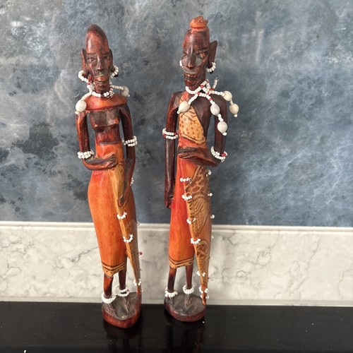 African tribal figures - african,