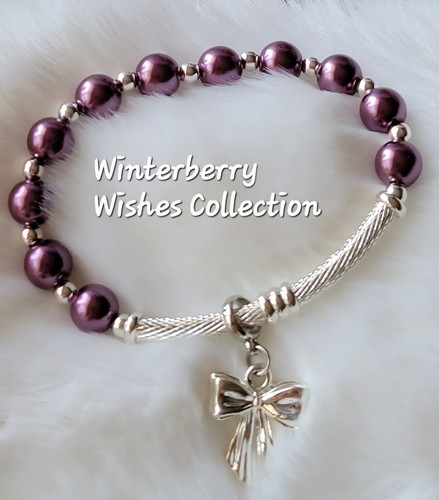 Pearl charm bracelet - bracelet, in