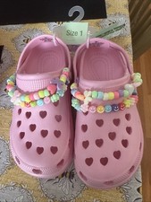 Croc Type Shoes with Charms