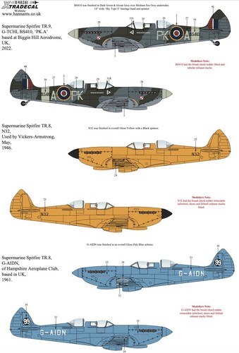 Xtradecal supermarine - xtradecal, 1/48