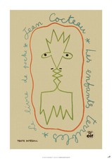 LES ENFANTS TERRIBLES Poster of Cocteau Book Cover (A1 size)