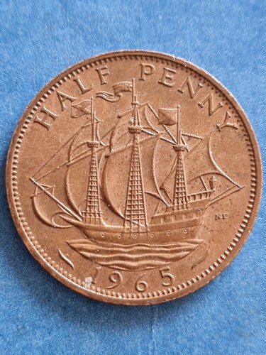 Elizabeth 1965 half penny - 1965,