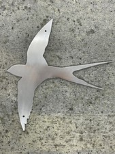 Large BR British Rail Steel Intercity Swallow Plate Replica Polished Wall Sign