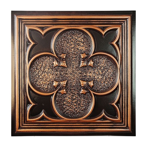 Vintage embossed tin ceiling - tin,