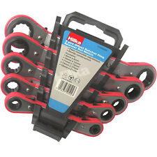 Hilka Ratchet Ring Spanner Wrench Set 5 Offset Metric Ratchet Ring Spanners