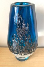  MID-CENTURY HEINRICH LOEFFELHARDT SCHOTT ZWIESEL GERMAN ART GLASS BUBBLE VASE