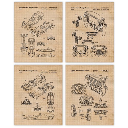 Classic race car patent - f1,
