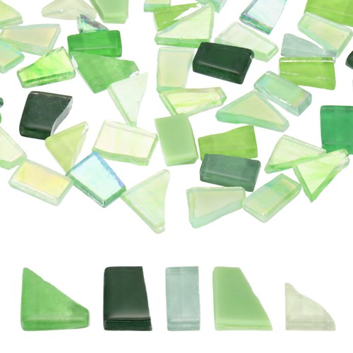 Irregular glass mosaic tiles - irregular,