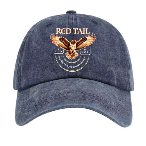 Vintage red tail hawk baseball - vintage,