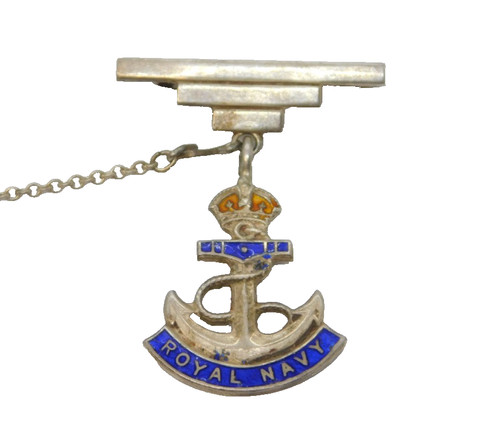 Wwii sterling silver enamel - wwii,