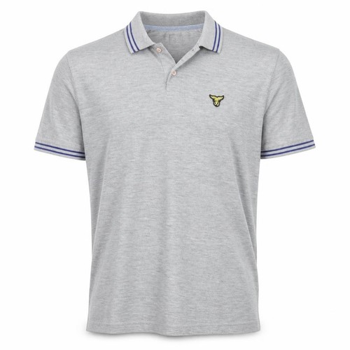 Mens breve size polo - polo, grey