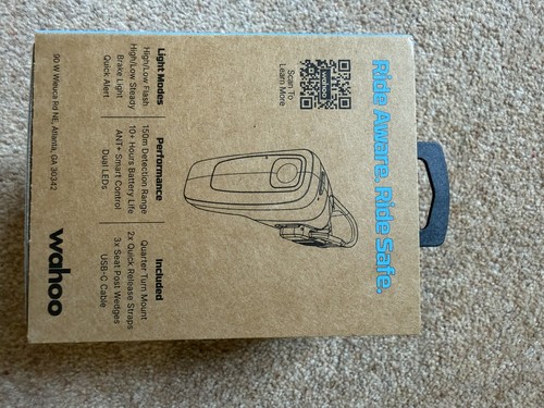 Wahoo trackr radar - radar, rear