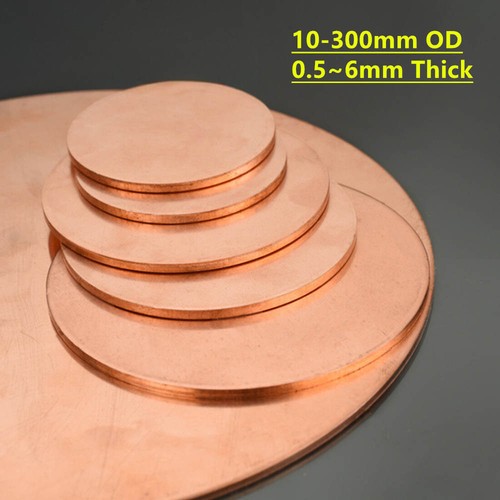 Solid pure copper discs blanks - solid,
