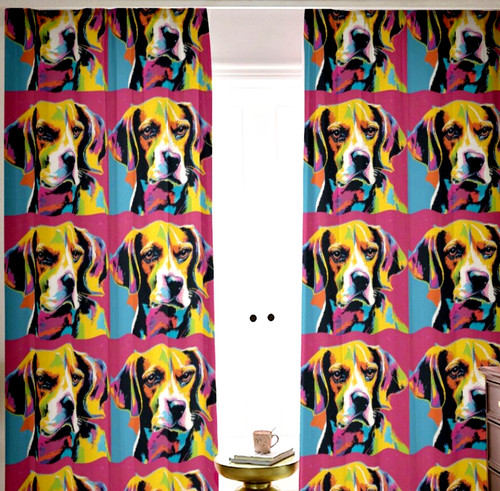 Pop art beagle dog - art,
