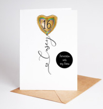 Personalised 16th Birthday Card Daughter Grandaughter