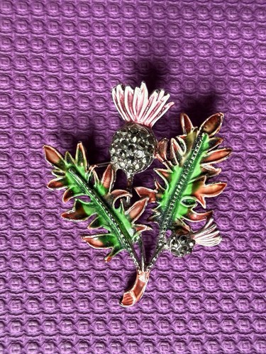 Scottish thistle marcasite and - scottish,