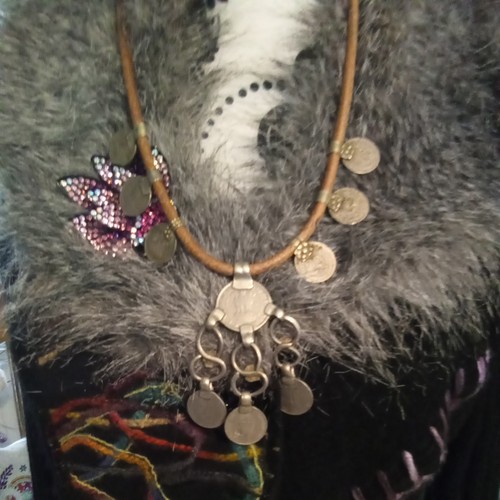 Indian silver coin bead - indian,