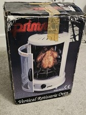 Prima Vertical Rotisserie Chicken Oven. Box is rough.
