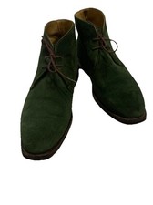 Beautiful Russell and Bromley Suede Boots Size 7 . Lovely Green Suede