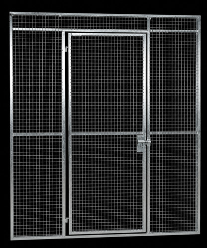 Galvanised mesh dog - galvanised, run