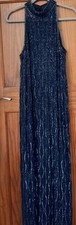 Ladies Vintage Cocktail/Party Dress By Frank Usher Size 16, Maxi, Embellished