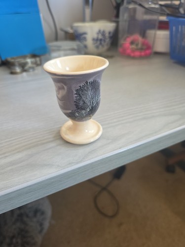 Boscastle pottery egg cup - pottery,