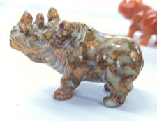 Rhino Hand Carved Gemstone