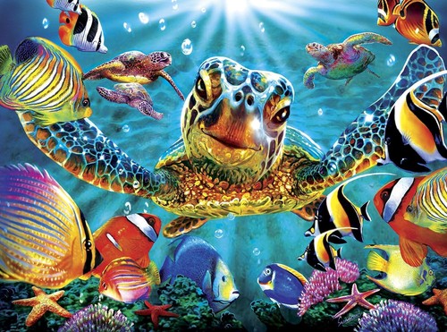 1000 piece giant sea turtle - 1000,