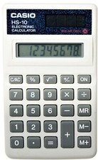 Vintage Casio Pocket Size Calculator HS-10 8 Digit Solar powered NEW 