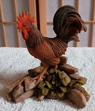 Vintage Teviotdale figurine: Cockerel by Tom Mackie 1992,  13.5cm. VGC