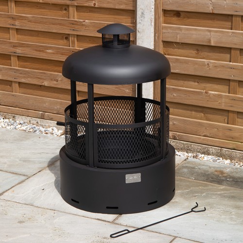 80cm black steel firedancer - black,