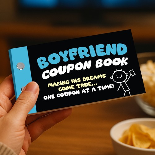 Gift for boyfriend coupon - gift, book