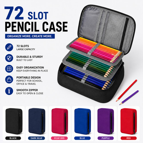 Slot coloured pencil case - slot,