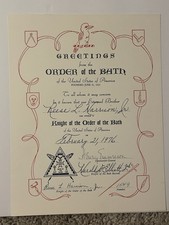 Knight Of The Order Of Bath