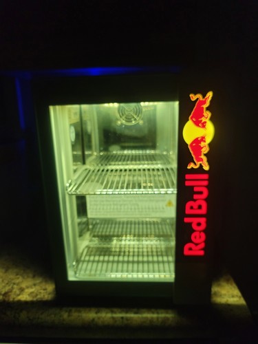 Red bull mini fridge baby - bull,