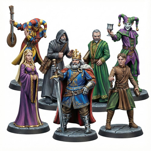 Royal court miniatures - court,