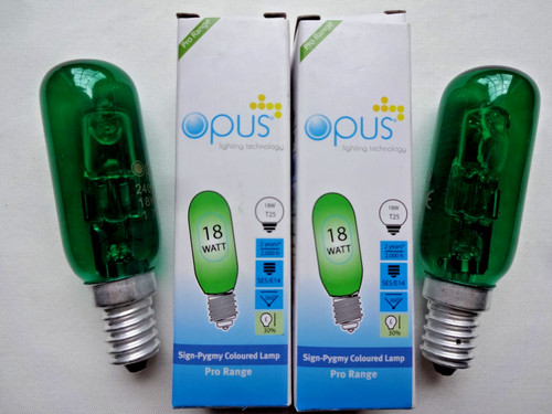 18w green halogen - (=, 25w