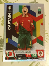 Match Attax Euro 2024 Cristiano Ronaldo Portugal Captain Trading UEFA Topps Card