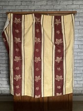 Vintage Bespoke Hand Made Curtains Width 1.16 cm Drop 1.45 cm per curtain