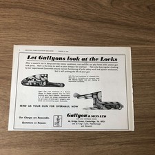 GUNS147 MAGAZINE ADVERT 6X9 GALLYON & SONS SHOTGUN OVERHAUL