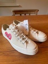 Comme Des Garcons Play X Converse Chuck Low-Top Size 11 UK - New With Tags