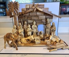 Hand Carved Nativity Scene
