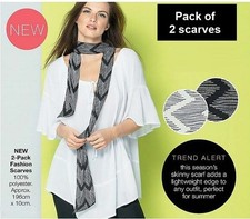 2x Fashion Scarves by Avon 1x