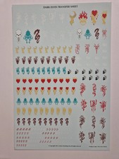 DARK ELVES TRANSFER SHEET