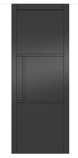 Internal Heritage Black Primed 3 Panel Solid Doors