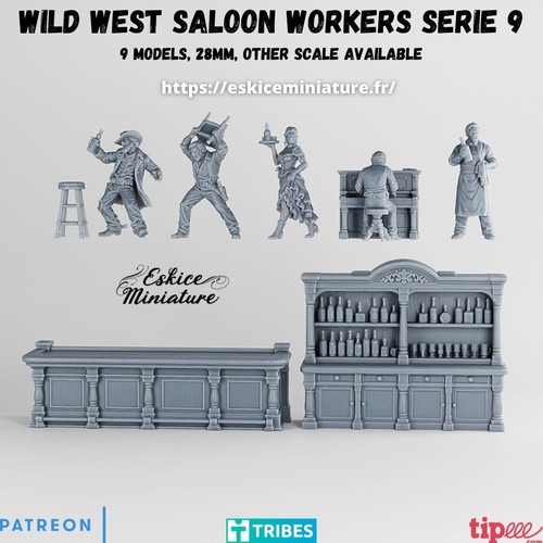 54mm unpainted wild west - 54mm,