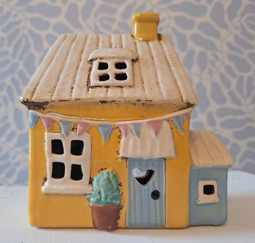 Village pottery yellow garden - pottery,