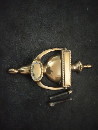 Solid brass door knocker - brass,