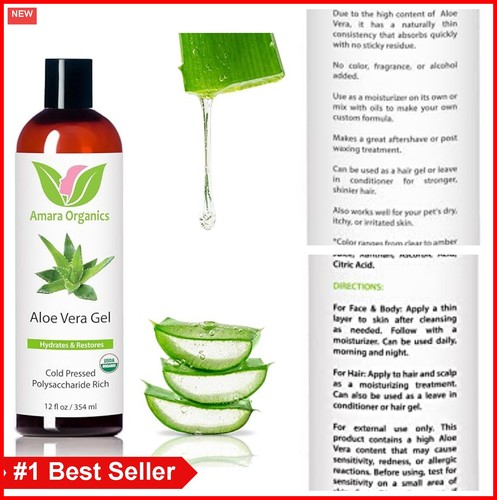 Organic aloe vera - vera, oz